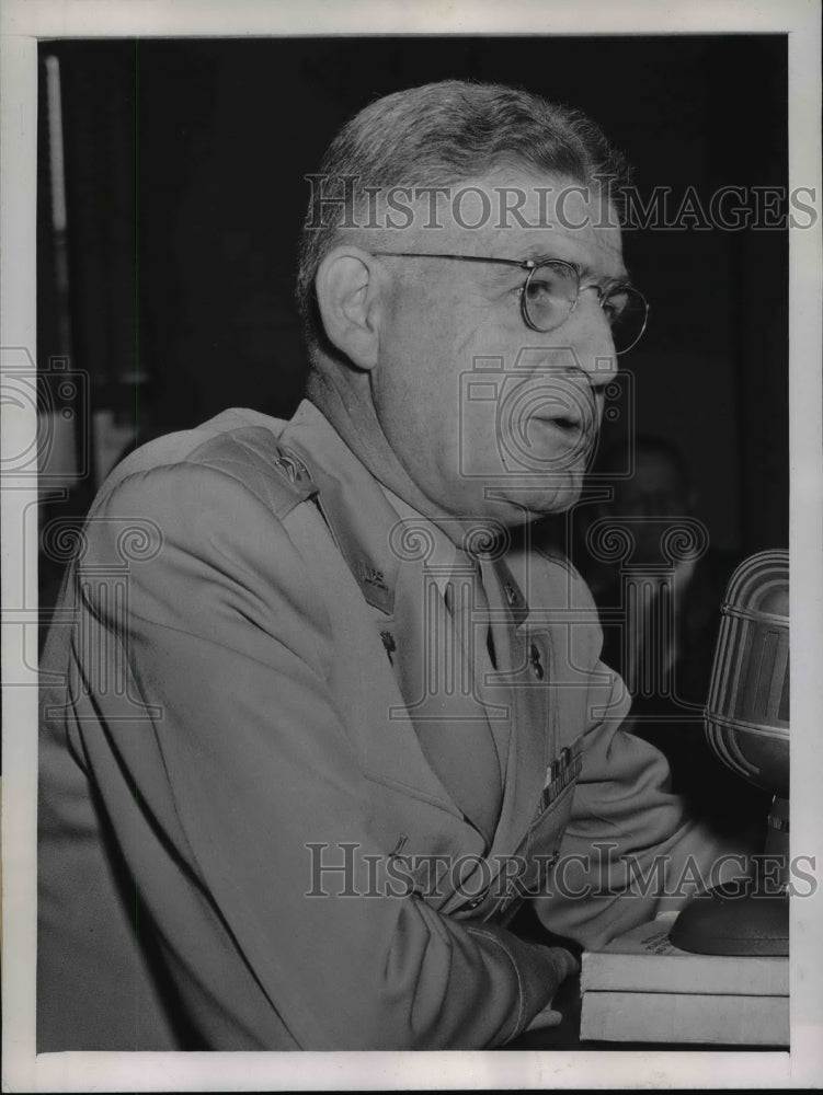 1946 Press Photo Gen Hardy Testified He Went To Chicago To Smooth Way For Garson