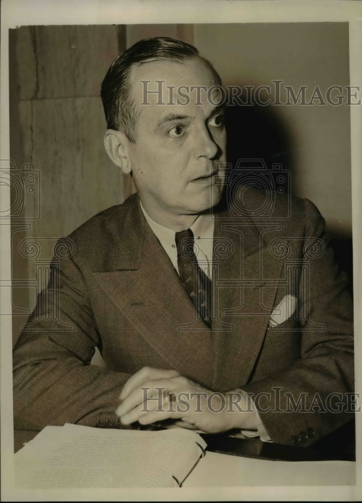 1939 Press Photo Craven States Not Enough Business For Both West Union & Postal