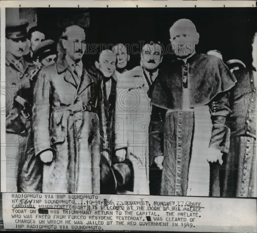 1936 Press Photo Prelate Freed From Forced Residence Cleared From Charges