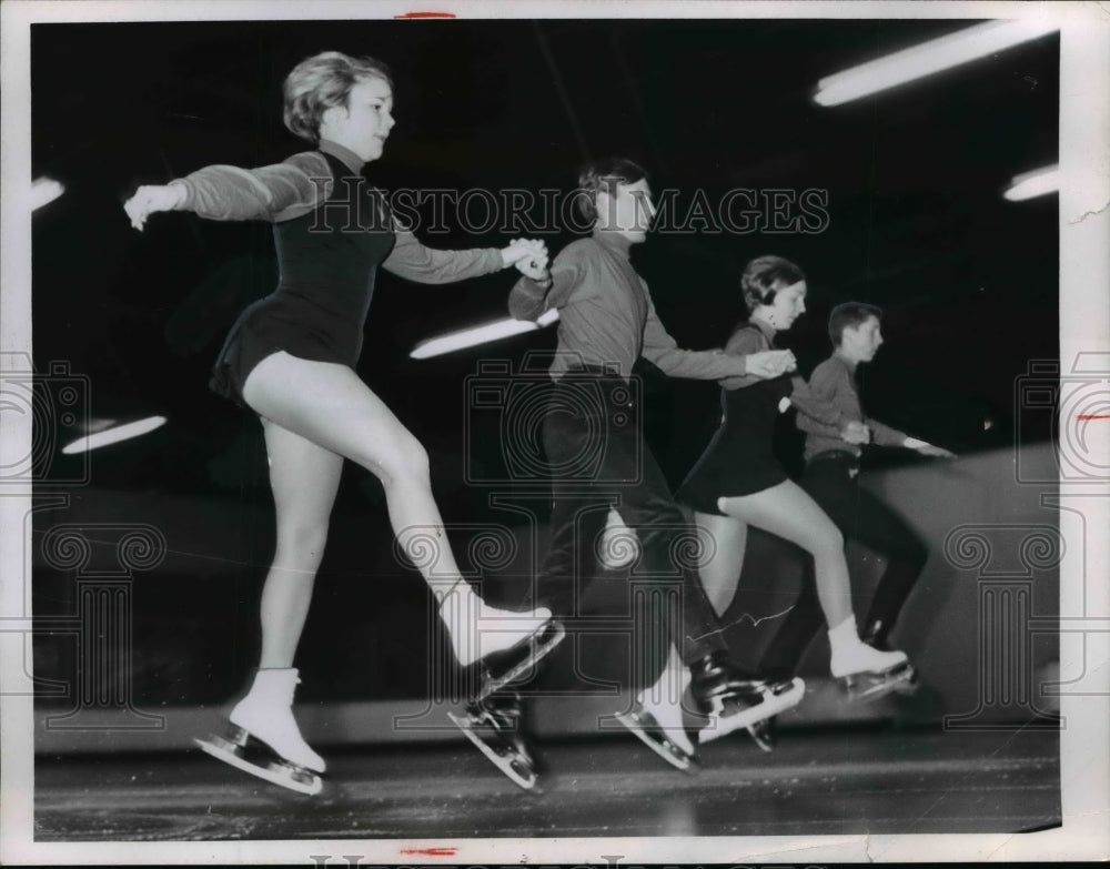 1968 Press Photo Ginni Luttenton Eddie Marshall Jean Schofield and Cole Stearns