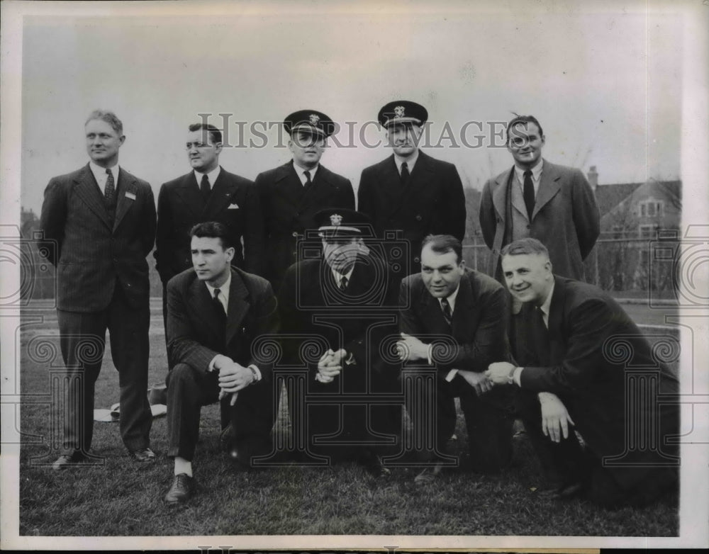 1944 Press Photo Gridiron Leaders Demonstration at Purdue Football Clinic- Historic Images