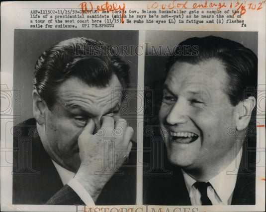 1956 Press Photo Gov Rockefeller Get Sample The Life of Presidential Candidate