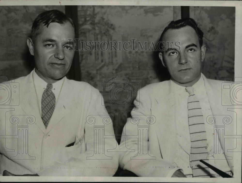 1936 Press Photo C.Taft and R. Robey Added To Staff of A. Landon's Pres Campaign
