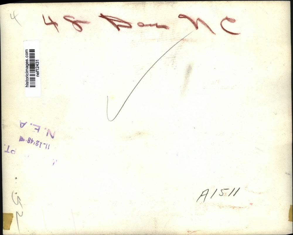 1948 Press Photo Carl Kice (L) Congratulates Roy Omer Voted Chairman of Kansas