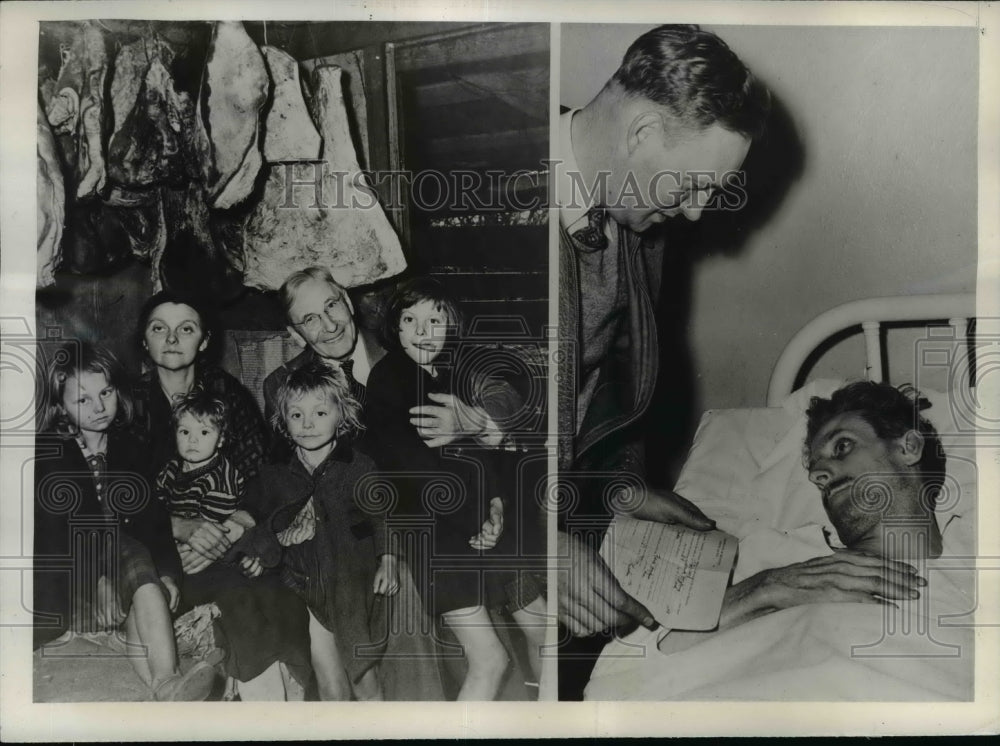 1943 Press Photo Rev Arthur Gray Helped Save Lives of Hopkins' Wife & Children