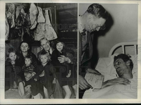 1943 Press Photo Rev Arthur Gray Helped Save Lives of Hopkins' Wife & Children