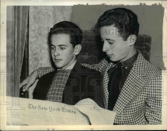 1937 Press Photo Sons of Criminal lawyer in their room at Princeton University