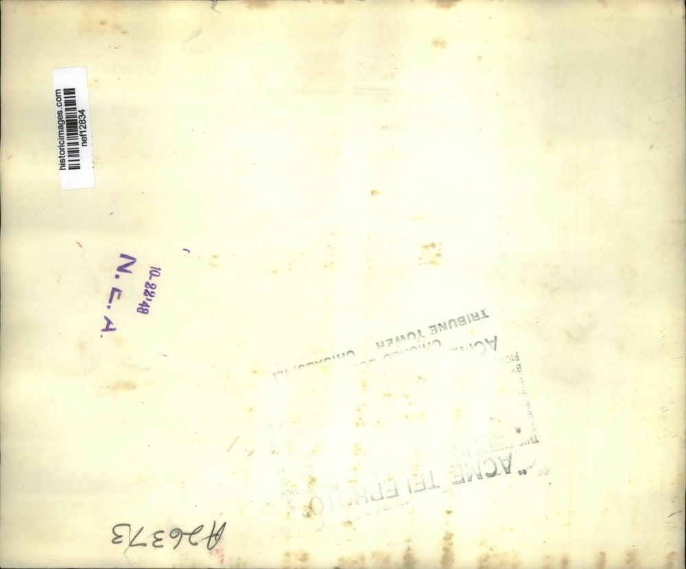 1948 Press Photo Davis enjoys a chat with Dewey after he hears him preach