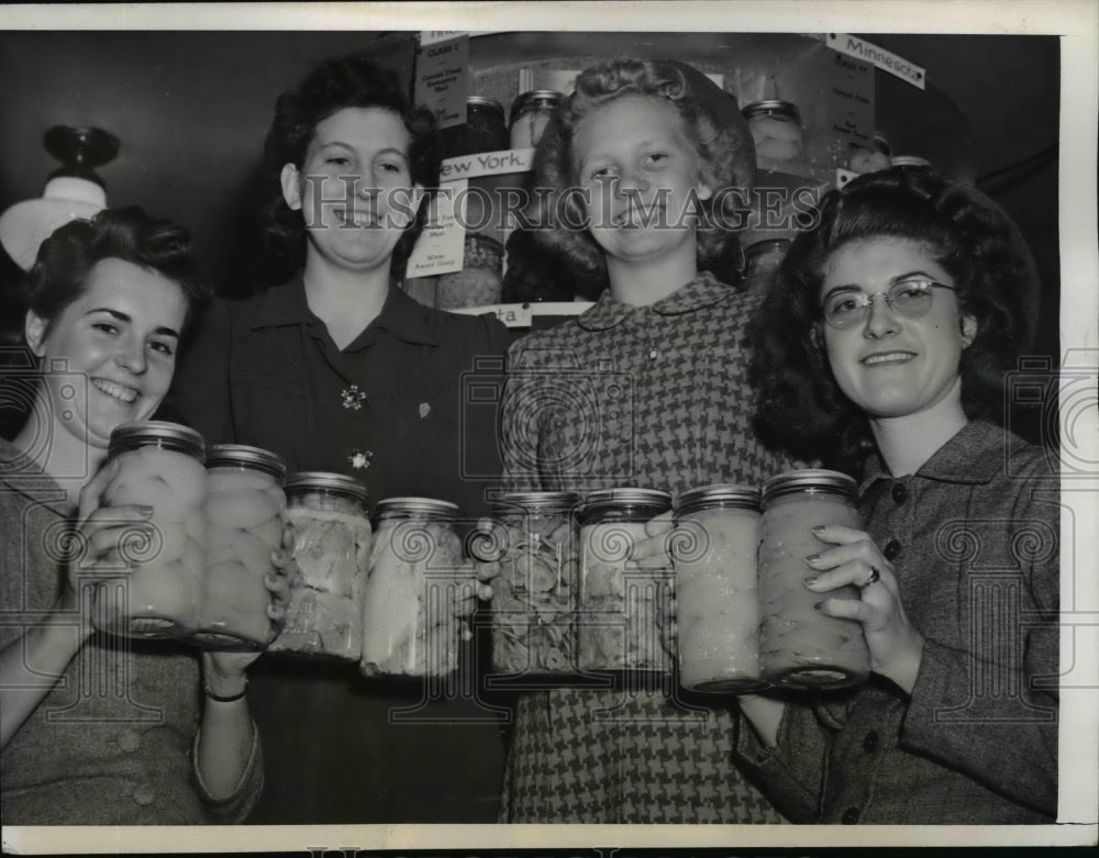 1941 Press Photo Nation's Best Canners of The National 4-H Canning Contest