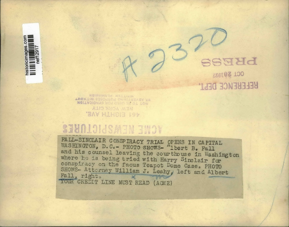 1927 Press Photo Fall-Sinclair Conspiracy Trial Opens In Capital - nef12917