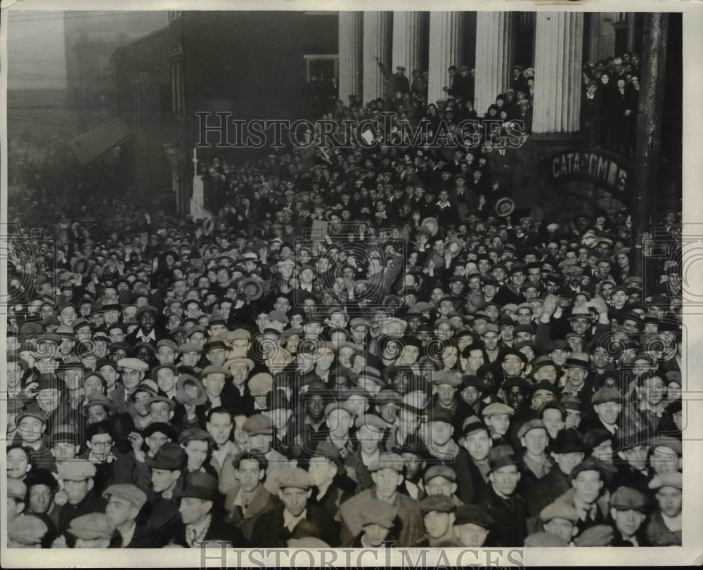 1932 Press Photo Rev,James R.Cox organize demonstration to Washington