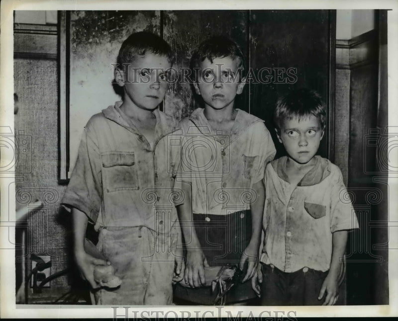 Load image into Gallery viewer, 1941 Press Photo Martin brothers disappear from home during feud with McCoys

