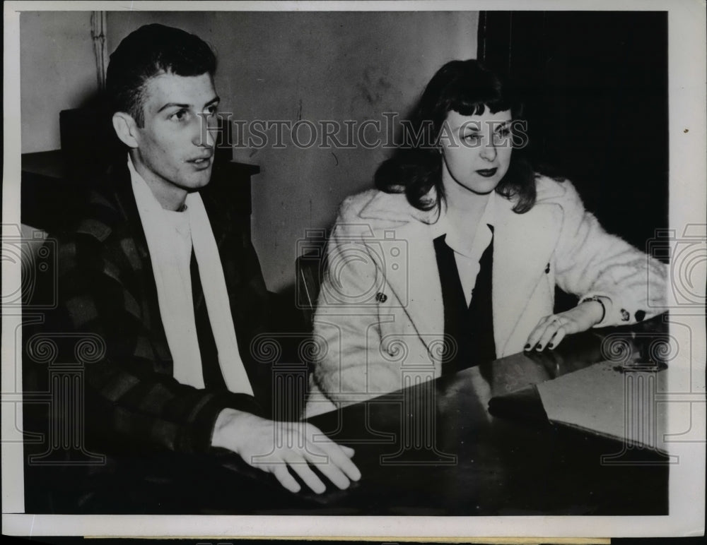 1945 Press Photo Kidnapping Victims Richard Donald Milewski & Rose McCormick