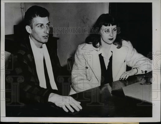 1945 Press Photo Kidnapping Victims Richard Donald Milewski & Rose McCormick