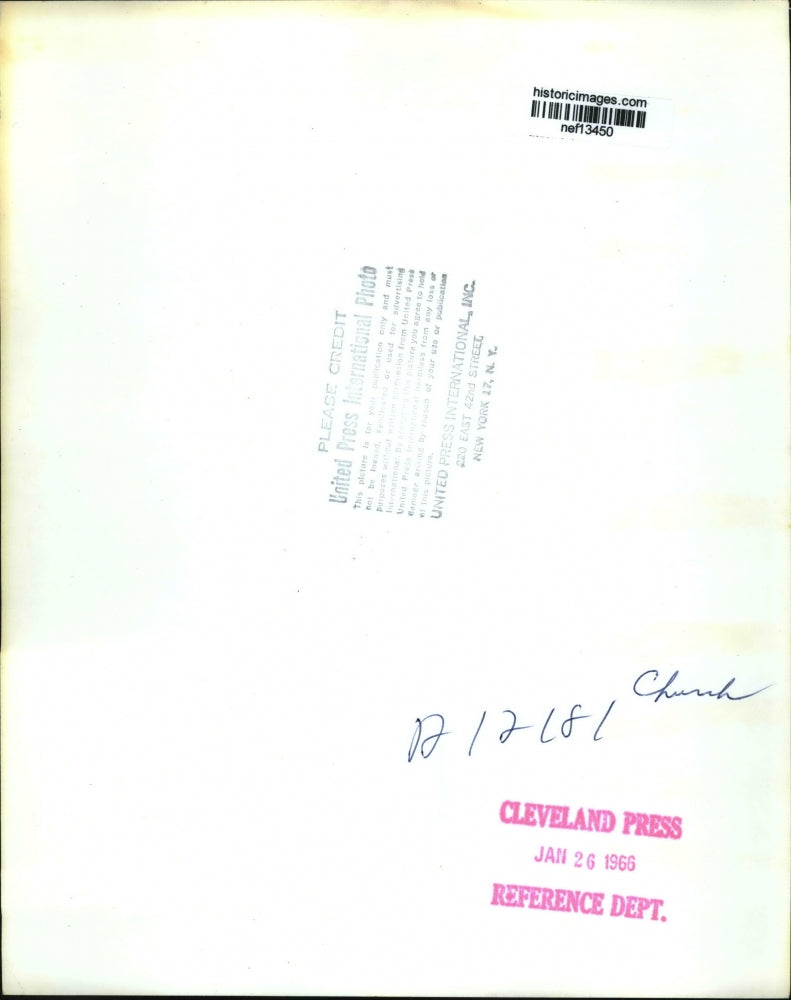 1966 Press Photo Lyndon B. Johnson & Lady Bird at National City Christian Church