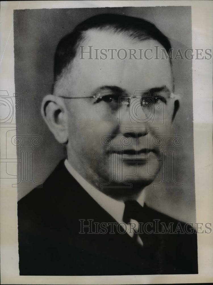 1938 Press Photo Ed F. Neely being held on manslaughter charge - nef13498