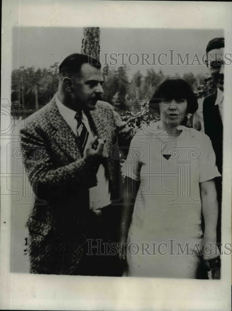 1932 Press Photo Missing Person Edith M. Du Bois & Husband of Tuchahoe, New York