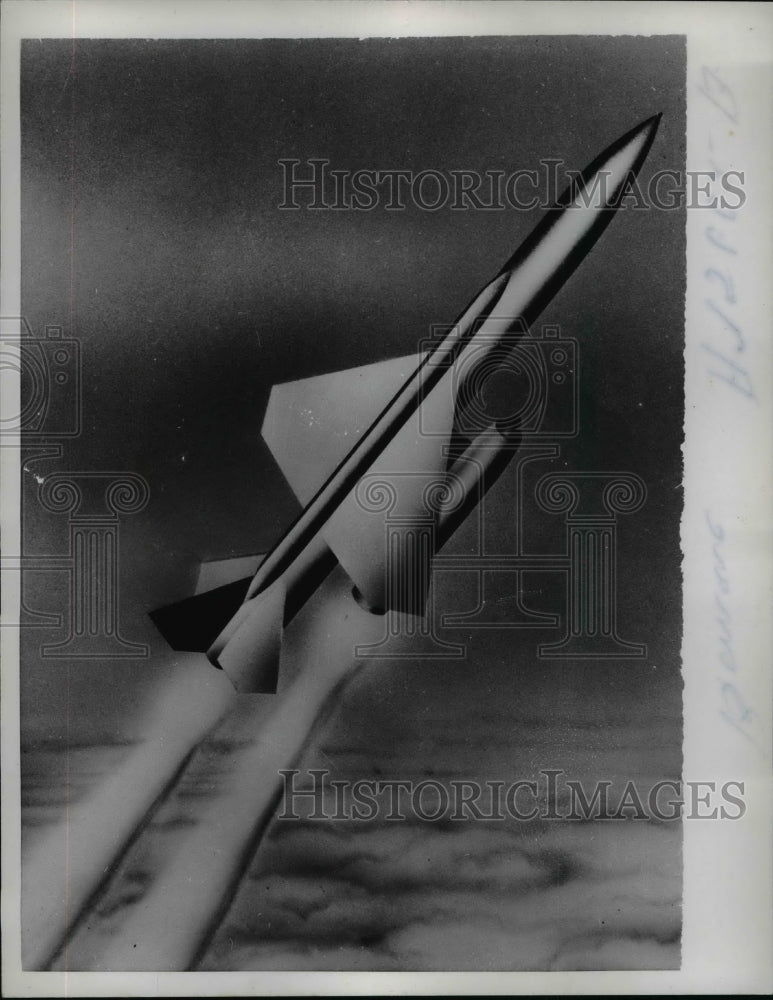 1957 Press Photo Boeing CIM-10 Bomarc Plane - nef13919- Historic Images