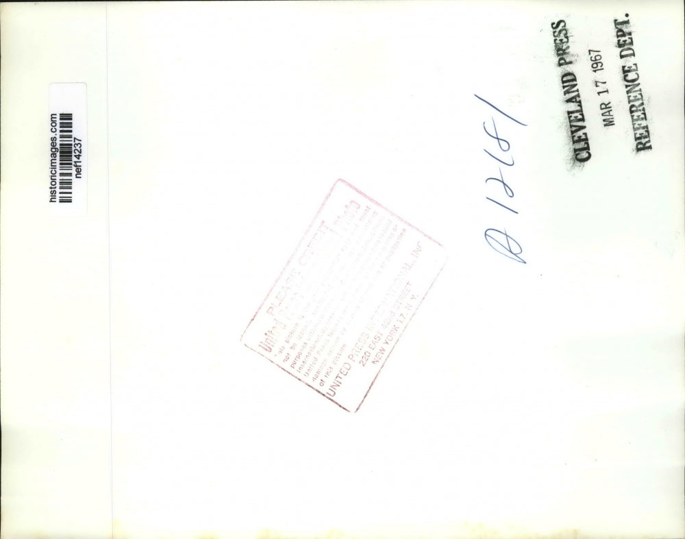 1967 Press Photo President Lyndon B. Johnson & Lady Bird at Hermitage Ceremony