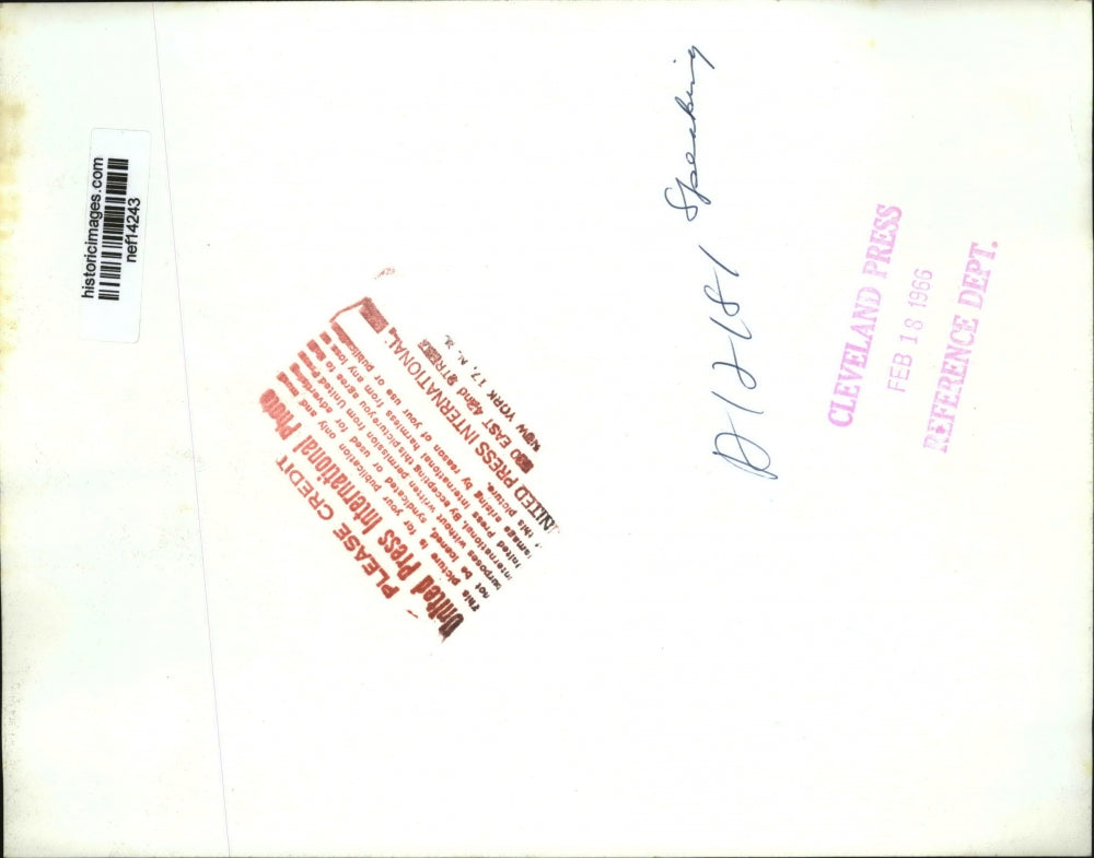 1966 Press Photo President Lyndon B. Johnson Delivering AASA Address - nef14243