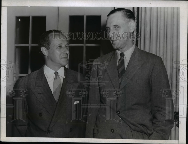 Load image into Gallery viewer, 1943 Press Photo John Higgins takes over as Governor of Jamaica - nef14412

