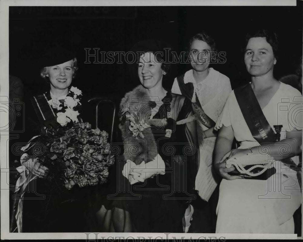 1935 Press Photo Mrs. Melville Muckestone new American Legion Auxiliary Officers- Historic Images