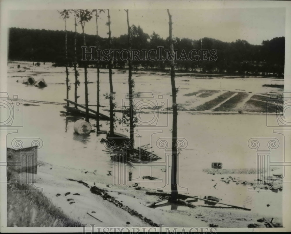 1939 Press Photo Belgians Reported Opening Canal Dikes As Invasion Check