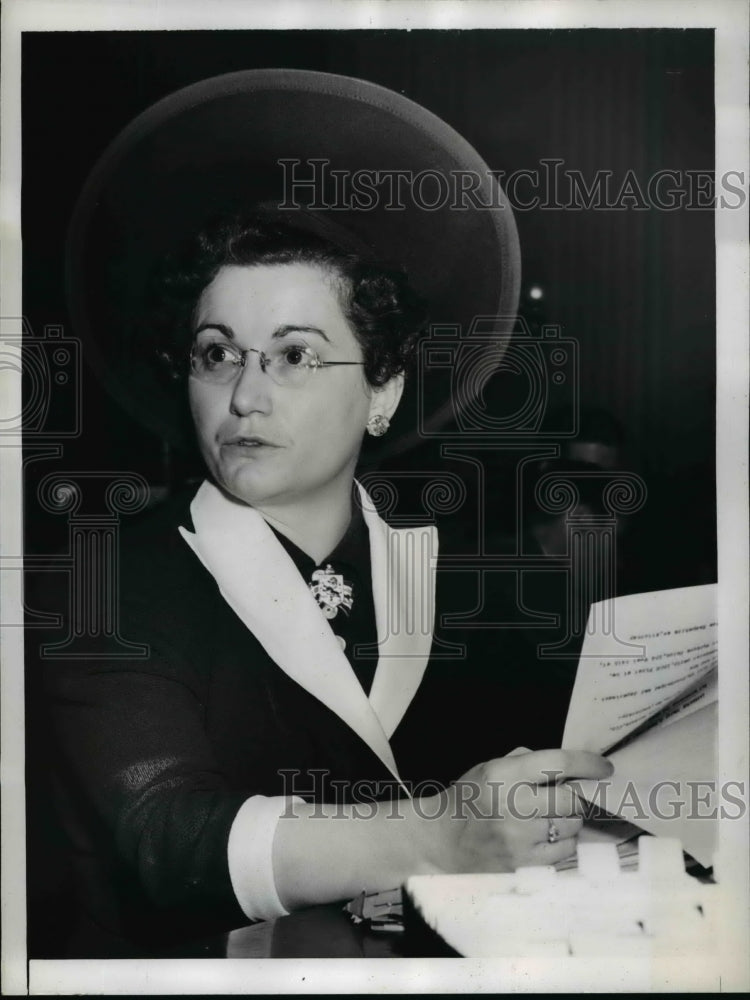 1941 Press Photo Mary Spargp Wardwell testifies at Dies Subcommittee Hearing- Historic Images