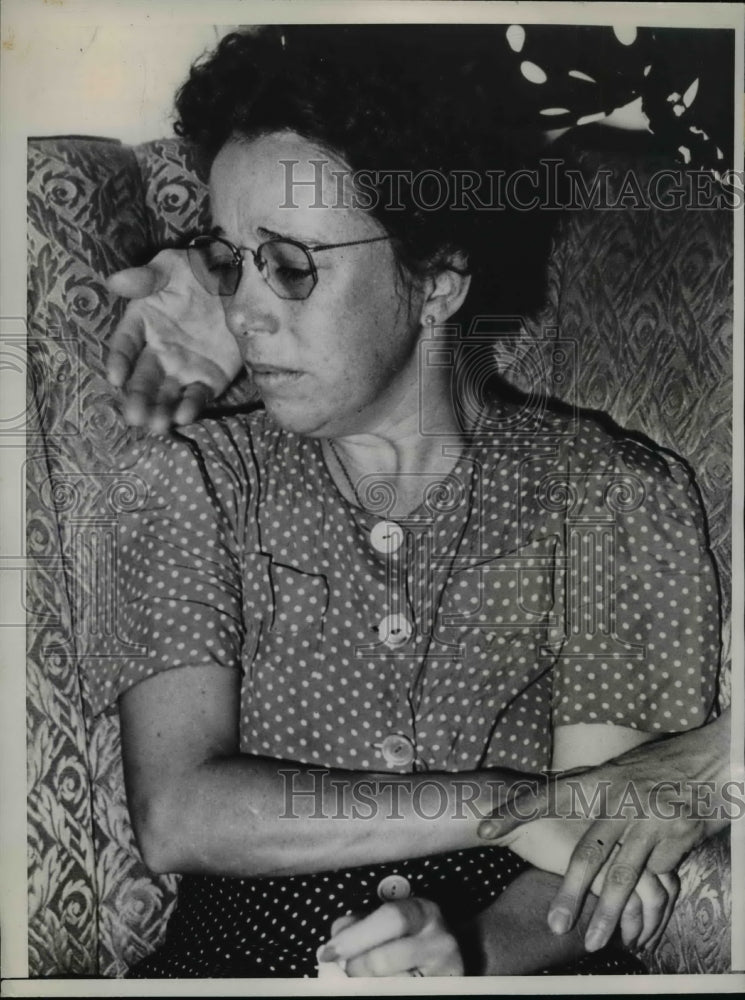1943 Press Photo Mrs.Catherine Wright arrested in Oregon Baby Kidnaping