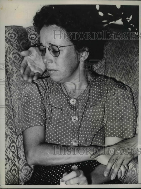 1943 Press Photo Mrs.Catherine Wright arrested in Oregon Baby Kidnaping