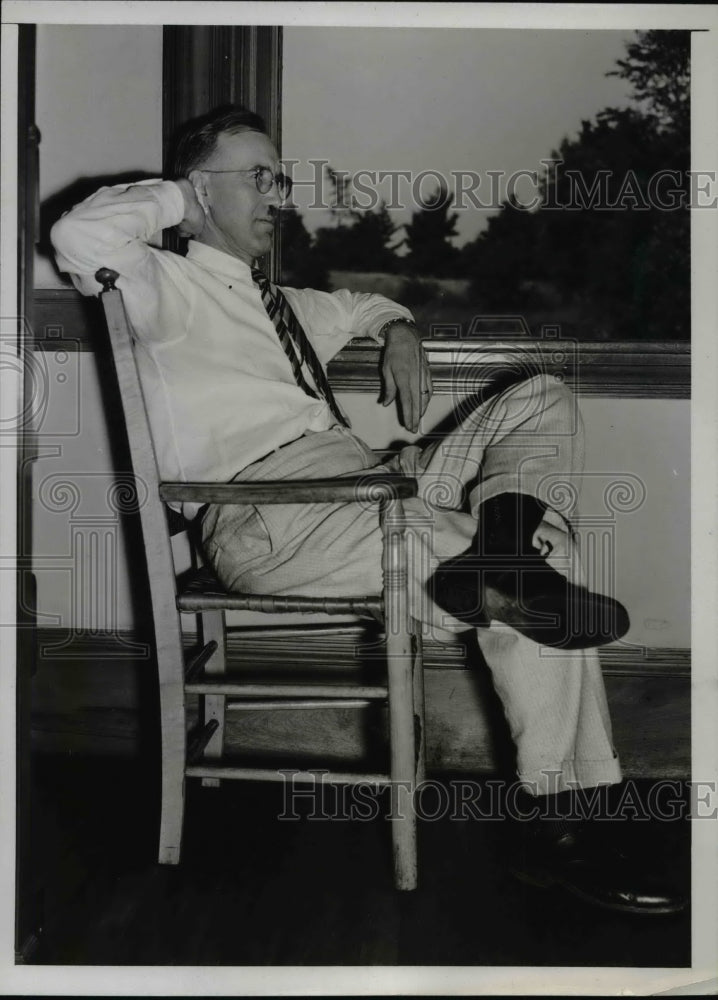 1938 Press Photo Clyde R. Chapman defense counsel for Francis Carroll