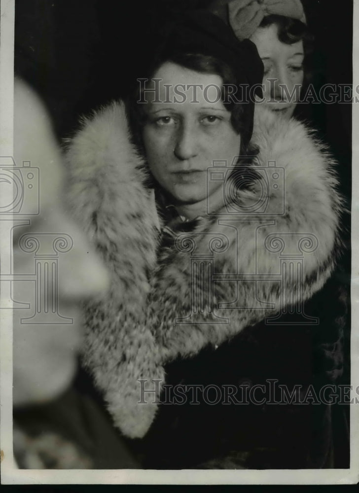 1932 Press Photo Ms Emma Dahnke Jordan's Companion Who Witnessed His Murder