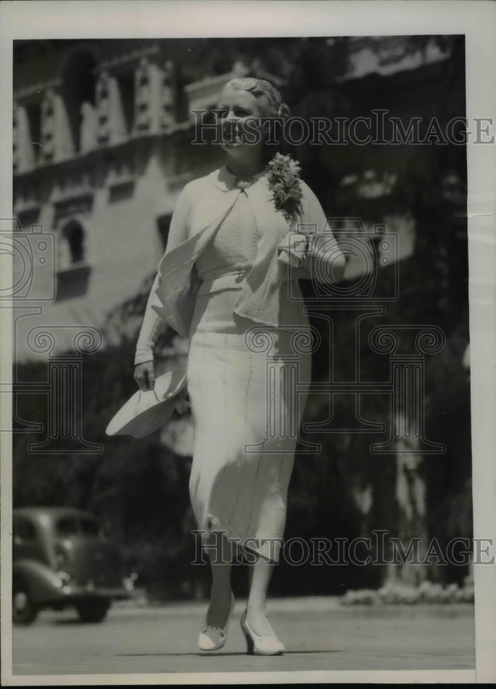 1936 Press Photo Mrs Mucklestone Honored Guest At California Exposition