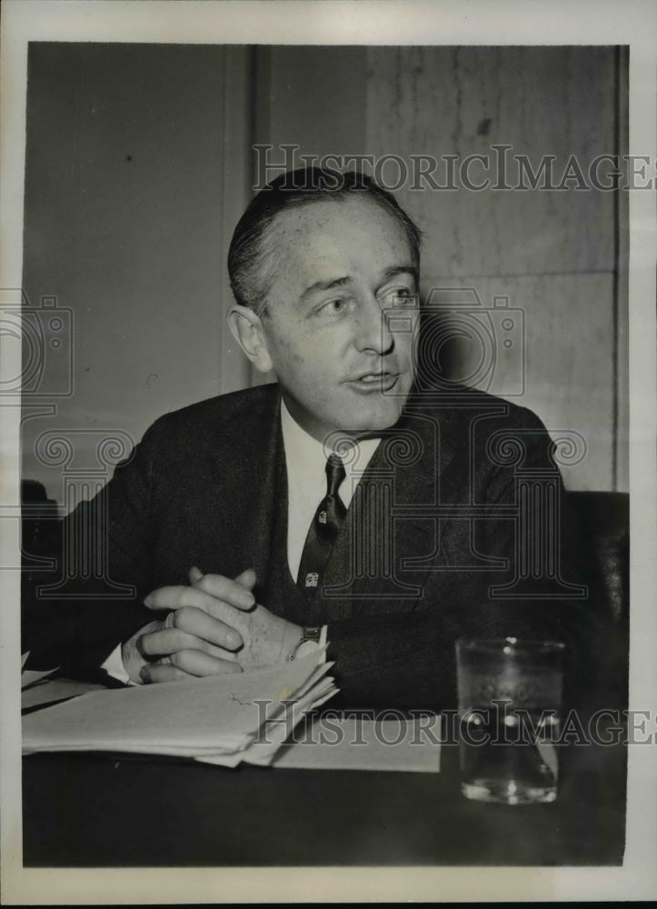 Load image into Gallery viewer, 1939 Press Photo Arthur Besse,Pres.of the Natl. Association of Wool Manufactures
