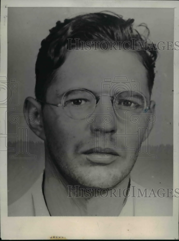 1939 Press Photo J. Lynch Arrested After a Spree of Car Thefts and Kidnappings