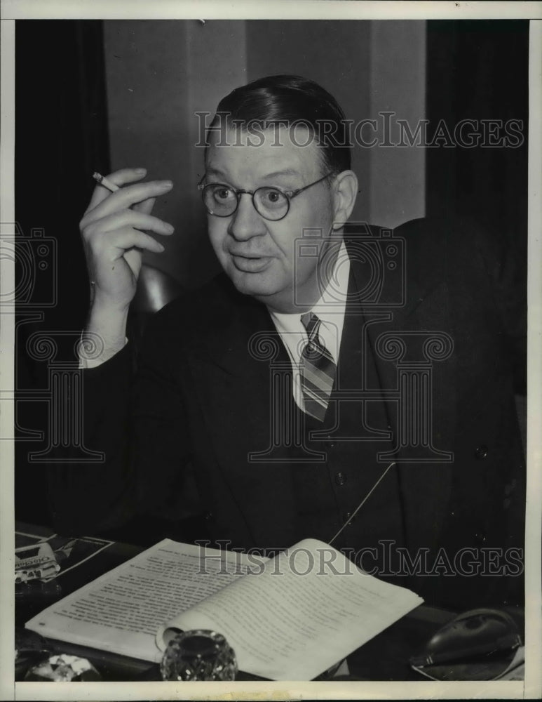 1938 Press Photo Carl Pasuau As He Appeared At Inquiry Today at the FBI