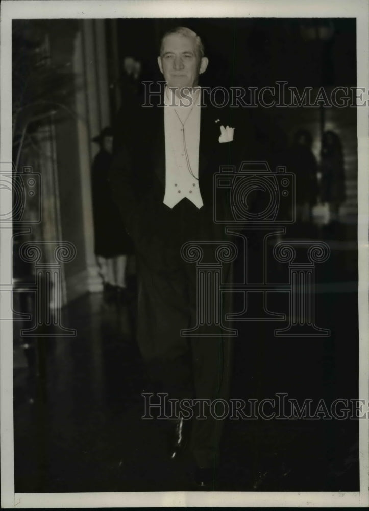 1940 Press Photo William Knudsen Attends Gridiron Club Dinner - nef15305