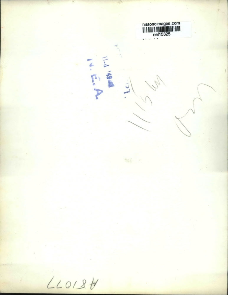 1949 Press Photo Sgt W.M.Kapic Nabbed R.E. Roth In a Sex-Smut Raid Here