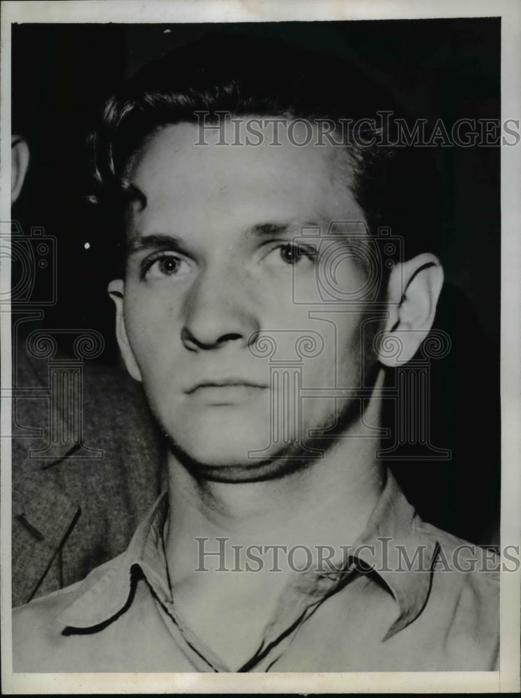 1944 Press Photo Robert Miller Turner confessed to the murder of Joyce Rauldton