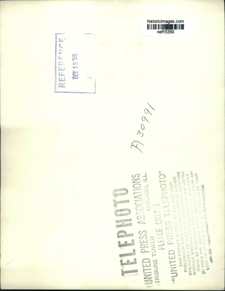 1955 Press Photo John Calucci holds a Rembrant etching he bought for 35 cents