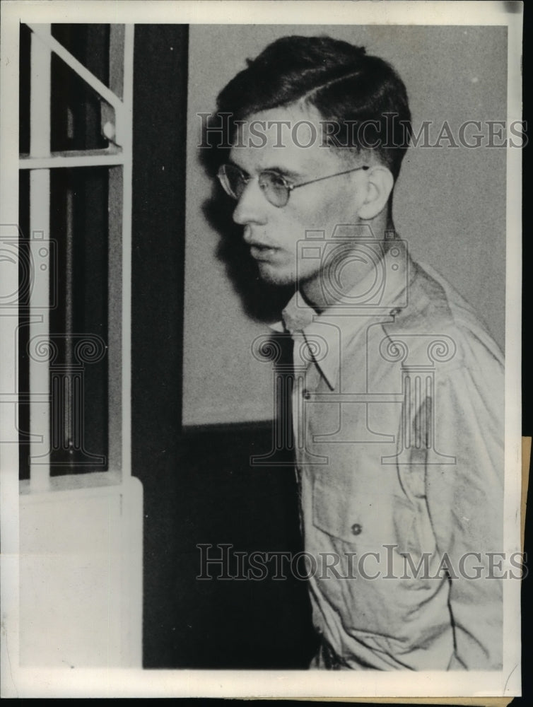 1943 Press Photo Howard Pickell Verbally Confessed To Killing Mat Katmo