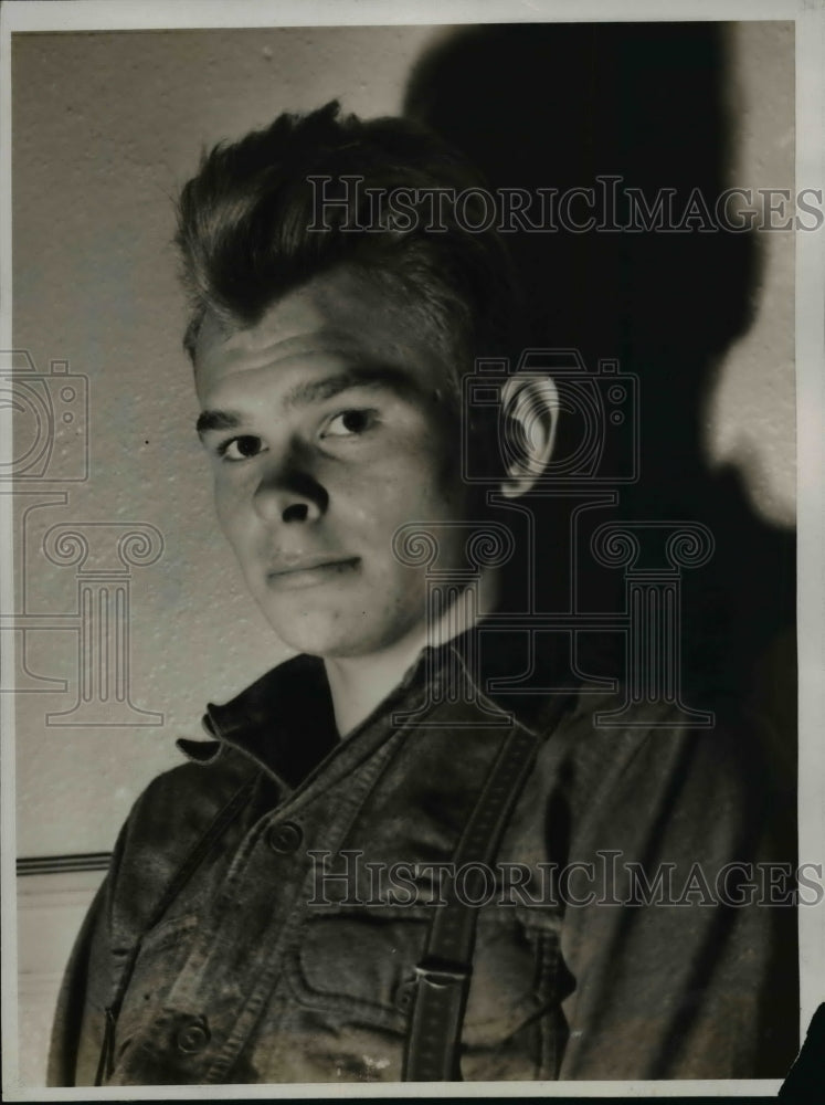 1938 Press Photo E. Kucinski Admits To Killing Morris Reich Awaits Extradition