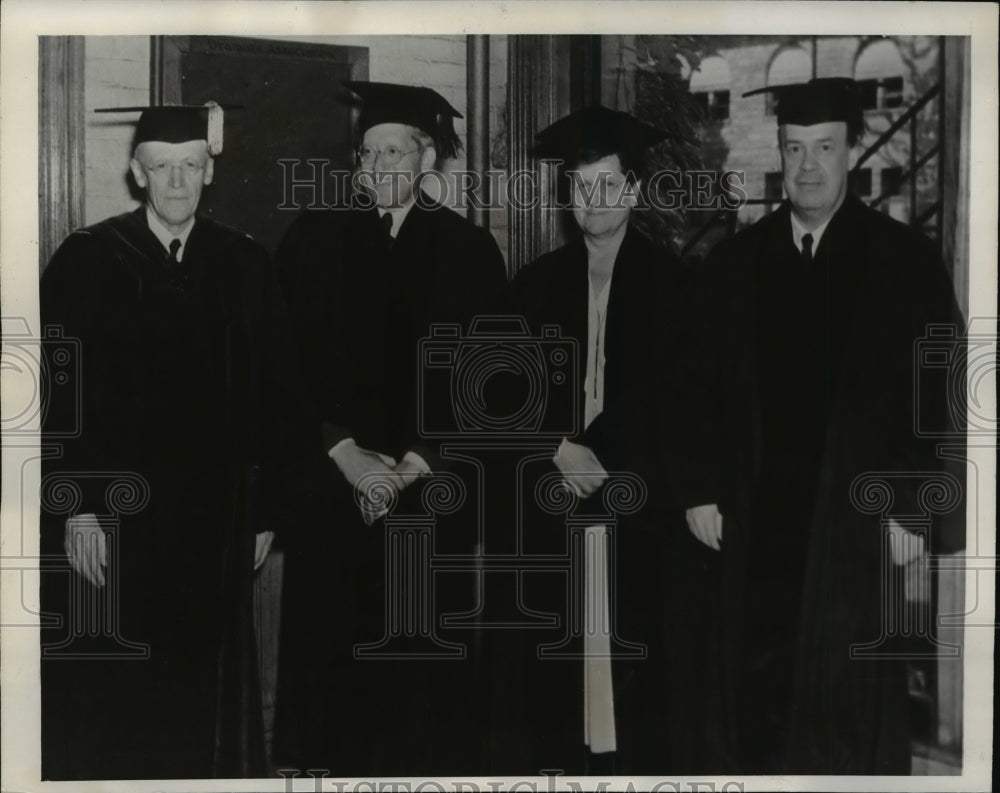 1938 Press Photo Honorary Degree Recipients at oberlin Colllege, Ohio