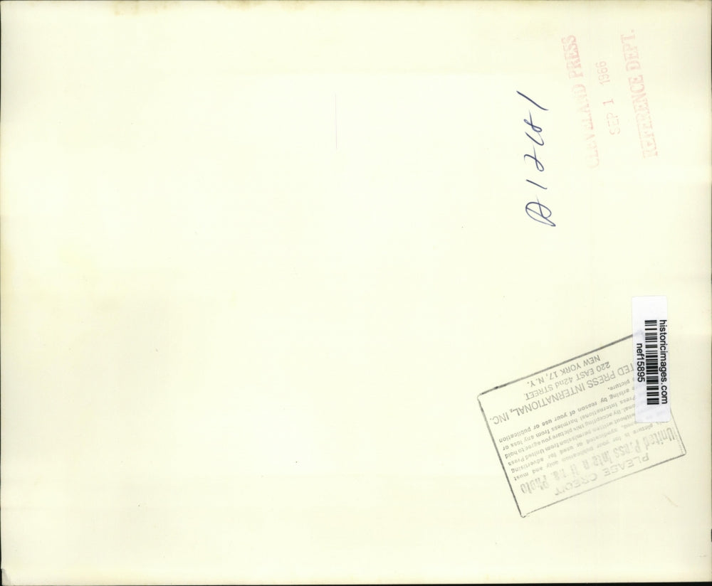 1966 Press Photo Lyndon B. Johnson with Mrs. V.H. Thompson in San Antonio