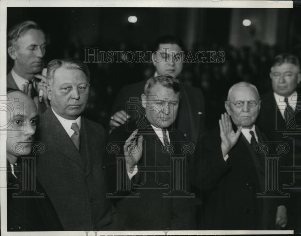 1933 Press Photo J. Stevens Founder of the Illinois Life Insurance Co Arrested