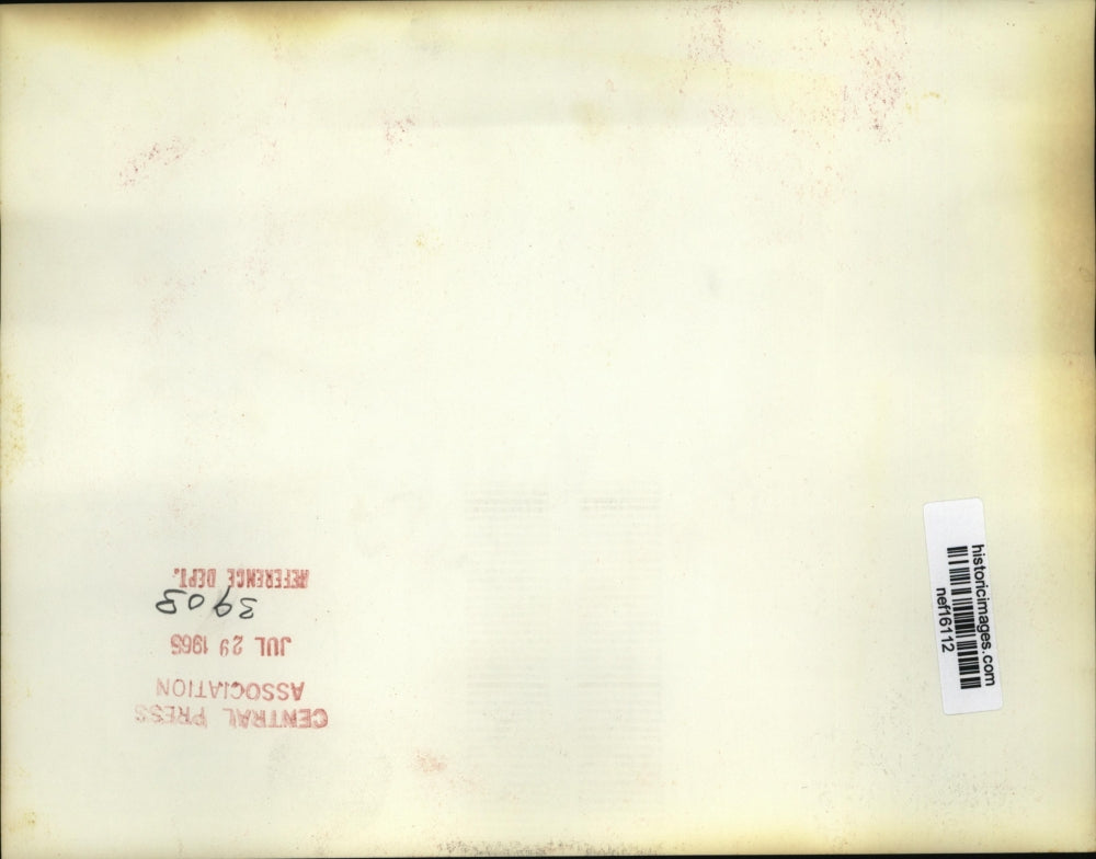 1965 Press Photo First Lady Johnson Greets Abe Fortas and John Chancellor