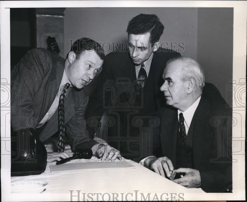 1946 Press Photo Officials at CIO Convention in Atlantic City, New Jersey