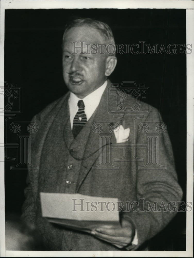1936 Press Photo Lambert Fairchild of National Americanization League