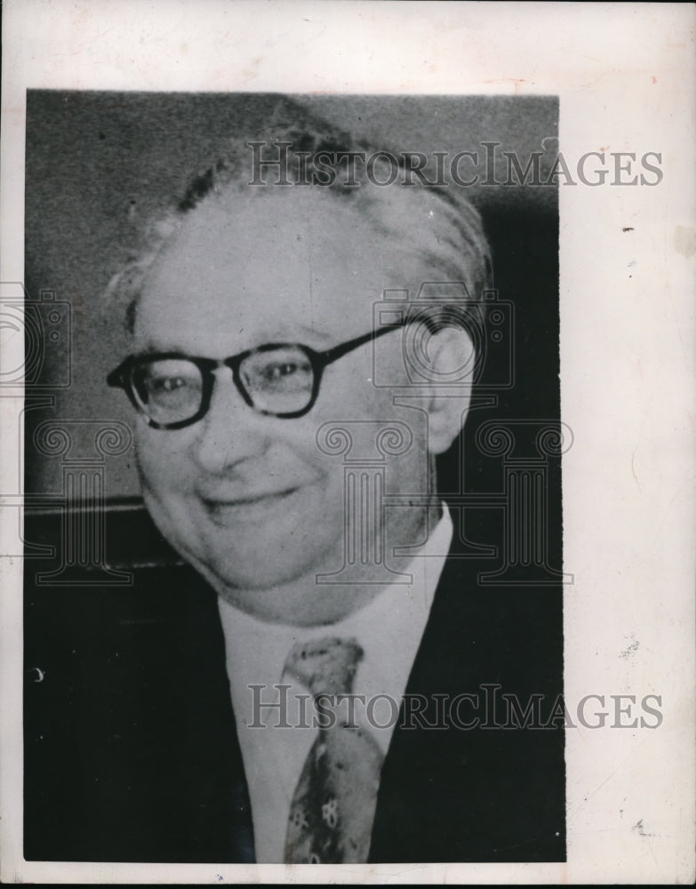 1953 Press Photo Erich Ollenhauer West Germany Socialist - nef16568