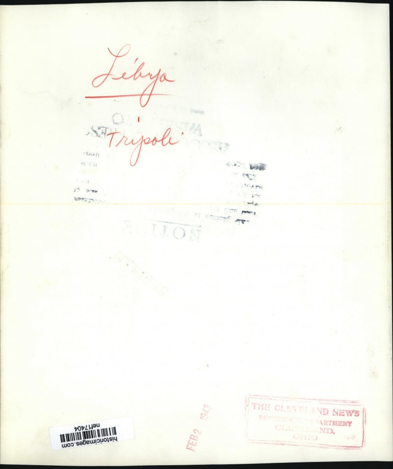 Load image into Gallery viewer, 1943 Press Photo Union Jack Flag Over Tripoli, Libya in World War II - nef17404
